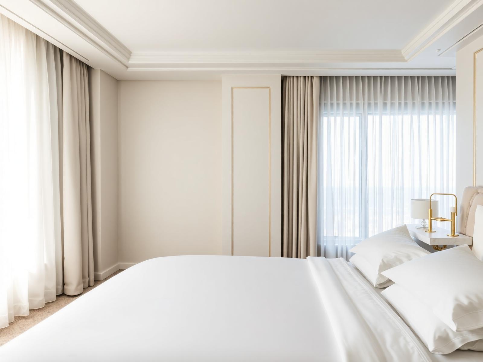 Immaculate luxury suite meeting Verified Clean standards